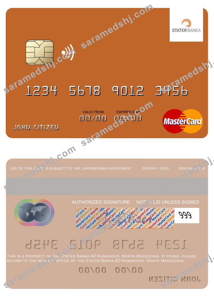 North Macedonia Stater Banka AD Kumanovo mastercard